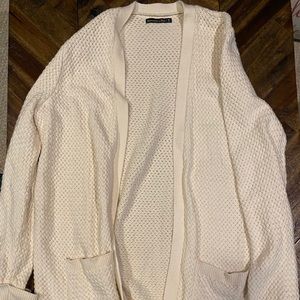 Abercrombie and Fitch Long Cream Cardigan XL